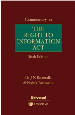 COMMENTARY ON THE RIGHT TO INFORMATION ACT